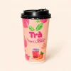 Trà đào tự pha dạng ly, thơm ngon đậm vị