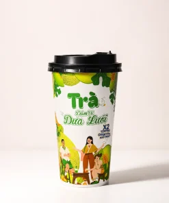 Trà dưa lưới tự pha dạng ly, thơm ngon đậm vị