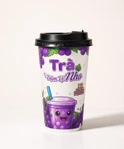Trà nho tự pha dạng ly, thơm ngon đậm vị